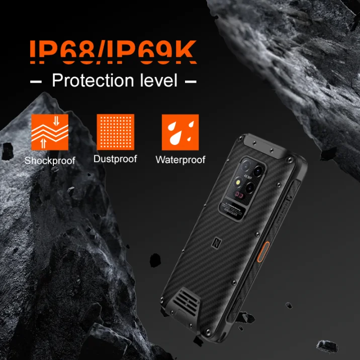 Aoro M7 HD+720*1440 Android 12 IP68 Octa Core 5800mAh VHF & UHF Infrared Night Vision DMR Walkie Talkie