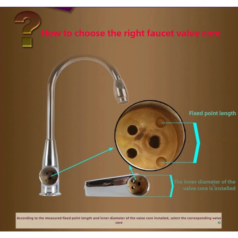 25/35/40 Ceramic Valve Chip Faucet Valve Core Hot and Cold Temperature Resistant Kitchen Sink Basin Switch Repair Parts