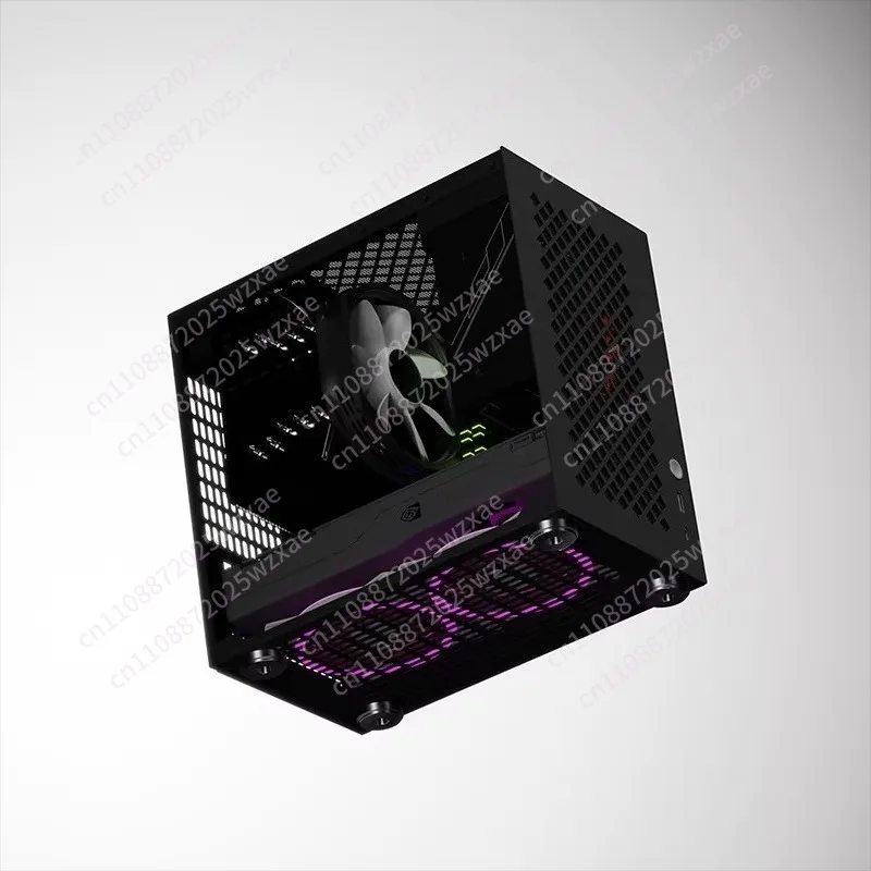 2색 Ss30 Ss31 40 사이드 스루 휴대용 섀시 고가치 ITX 섀시 소형 컴팩트 섀시 SFX 썸네일 6