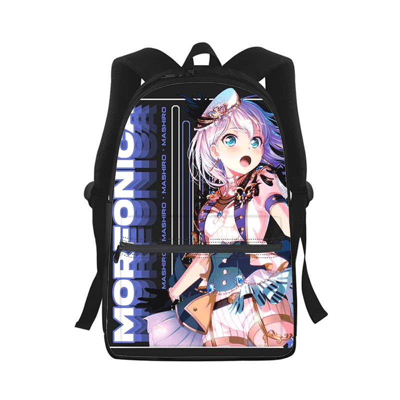 

Аниме BanG Dream, мужской и женский рюкзак с 3D принтом, модная студенческая школьная сумка, рюкзак для ноутбука, детская дорожная сумка на плечо
