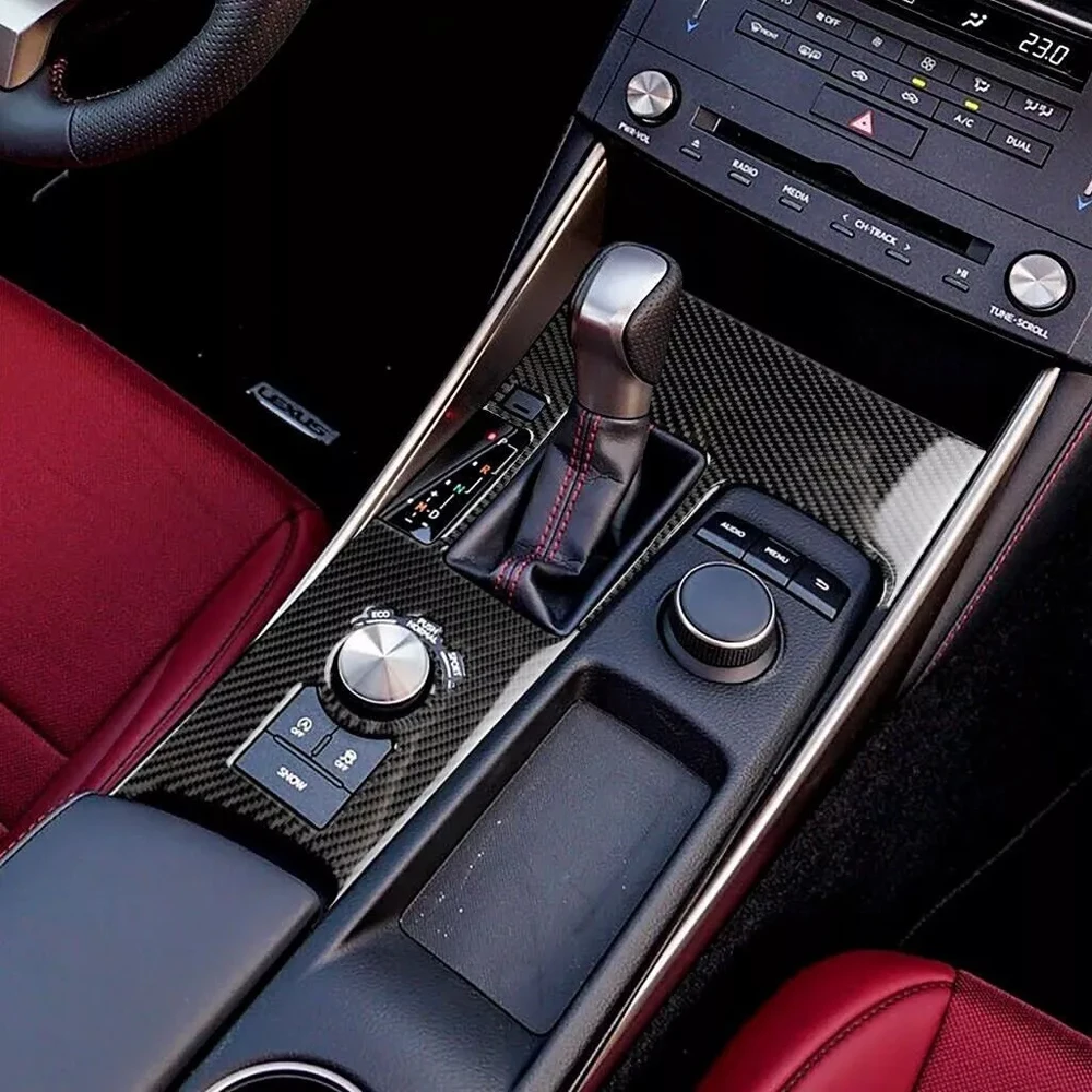 33Pcs Real Carbon Fiber Kits Interior Full Set Trim Cover Car Accessories Decoration Sticker For Lexus IS250 IS350 2014-2018 - view 3