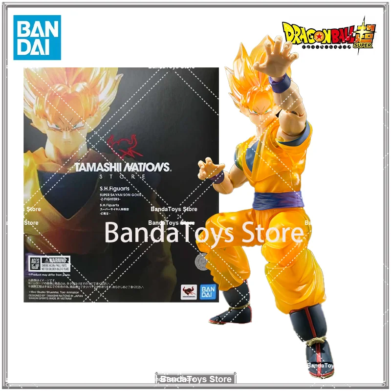 

In Stock Original BANDAI TAMASHII NATIONS STORE S.H.Figuarts Super Saiyan Goku Z Warriors SHF Son Goku Dragon Ball Z Toys