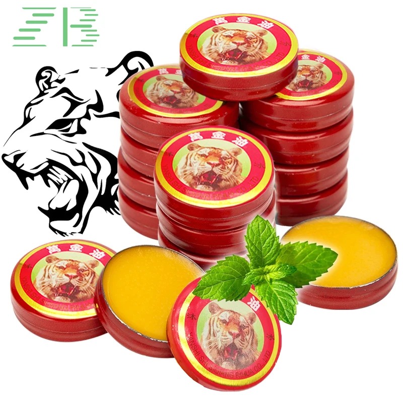 5PCS Cool Cream Arthritis Joint Analgesic Ointment Cold Headache Dizziness Muscle Tiger Balm Cream Medical Plaster