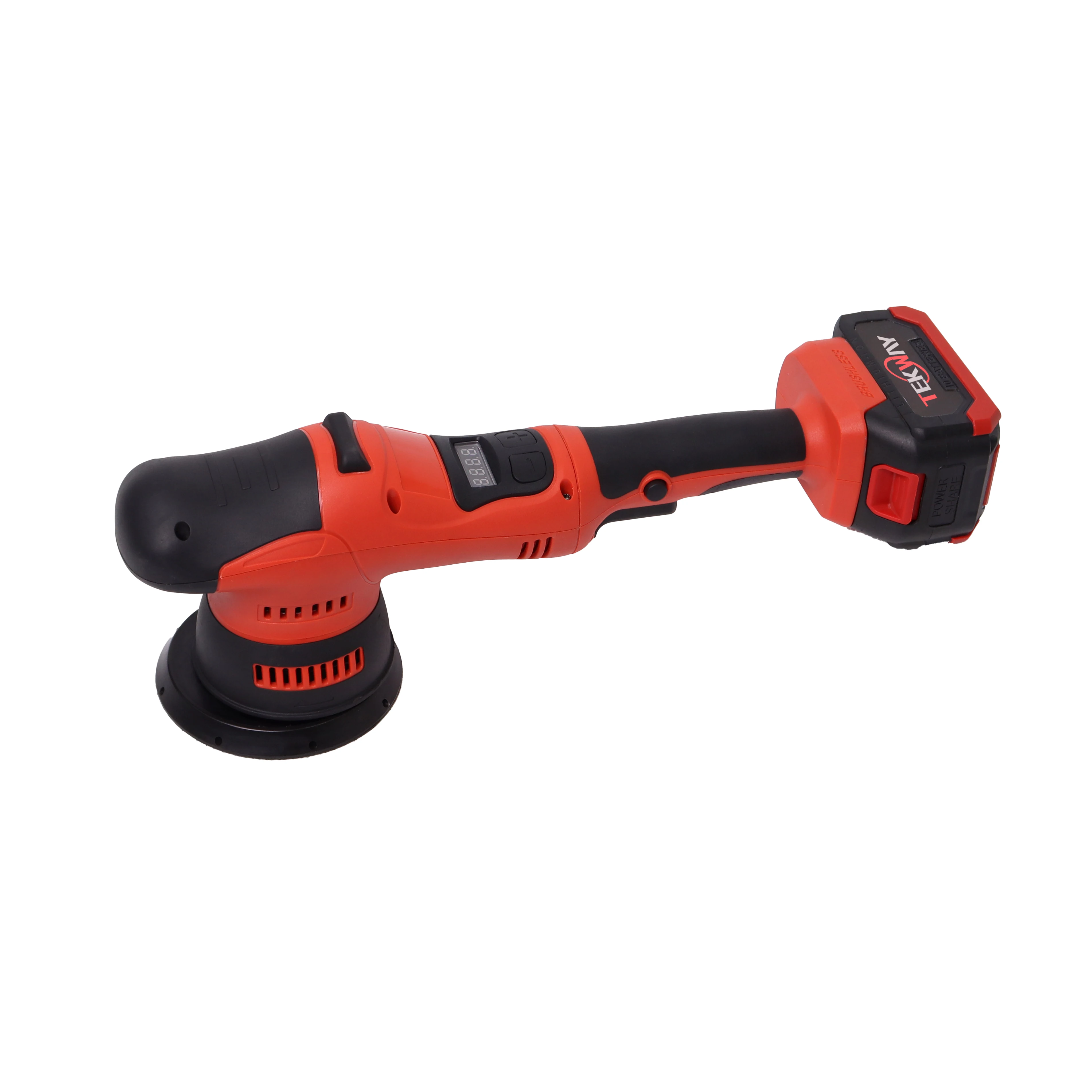 21V Dual Action Brushless Polisher Cordless with Battery for Car Detailing Buffer view 2
