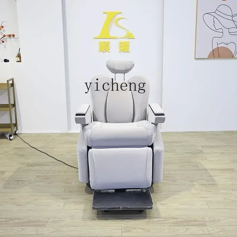 XL high-end electric barber shop chair hair care scalp care head treatment can be put down and lifted