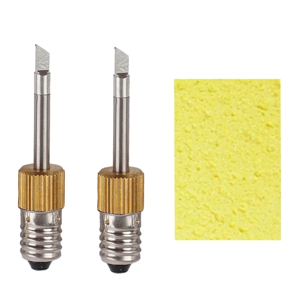 2 Pcs Soldering Iron Tip with Sponge E10 Interface Welding Tips USB Soldering Tip Soldering Tools Set K Type