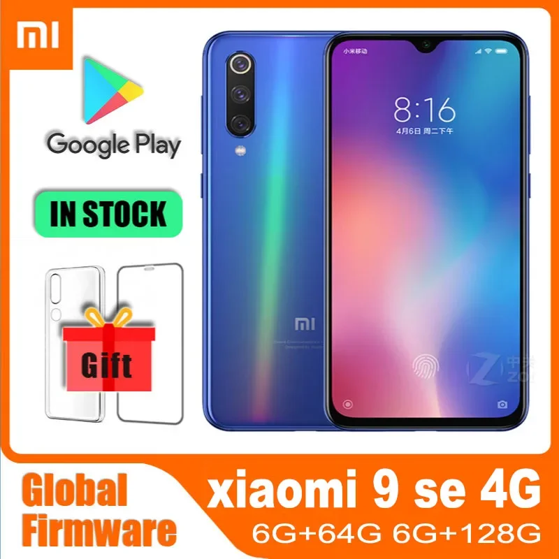 Xiaomi-スマートフォン,Mi 9 SE,48 MP, 20MP,指紋認識,snapdragon 712,グローバルROM,オリジナル