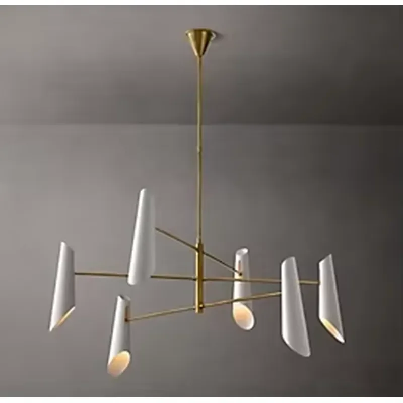 Modern Light Shades Hanging Light Chandelier for Living Room or Dining Room Restaurant Decorative Metal Brass Pendant Light