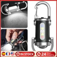1200LM Super Bright Key Ring Torch LED Rechargeable Waterproof Mini LED Torch for Outdoor Camping