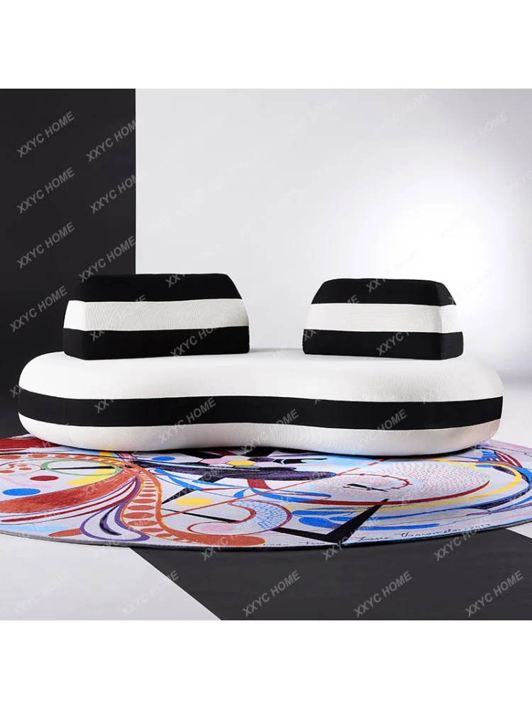 Simple Modern Casual Special-Shaped Art Fabric Sofa home furniture  couch sofa set living room furniture  luxury sofa