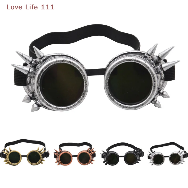 

New Motorcycle Retro Steampunk Glasses Driver Gothic Sunglasses Protective Glasses Decorations Multiple Models Dress Up Tool