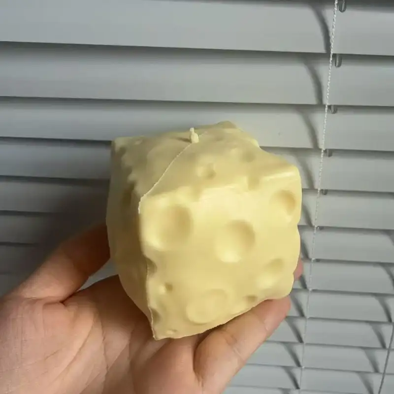 Genuine Vaseline Filled Giant Cheese Squishy Toy 1/3Pcs Soft Squeeze Stress Relief Ball Cute Cheese Shape Slow Rebound Fidget