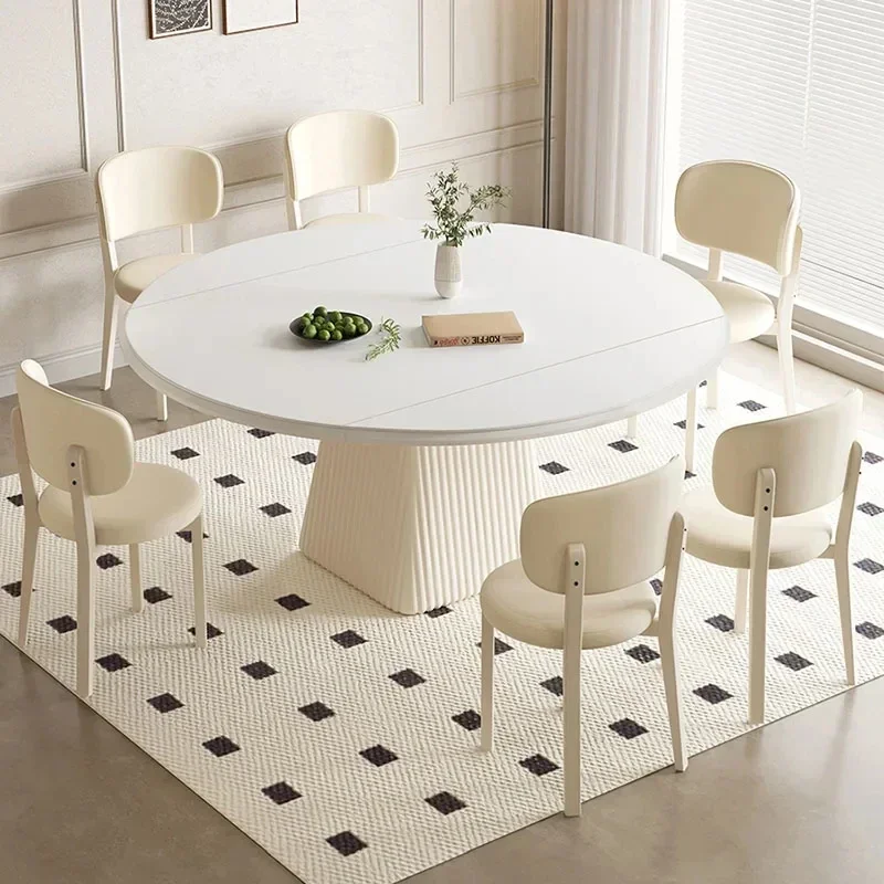 Mesa de Jantar Nórdica Simples de Madeira Luxuosa Moderna para Café da Manhã, Sala de Estar e Cozinha - Mesas de Jantar e Móveis de Cozinha