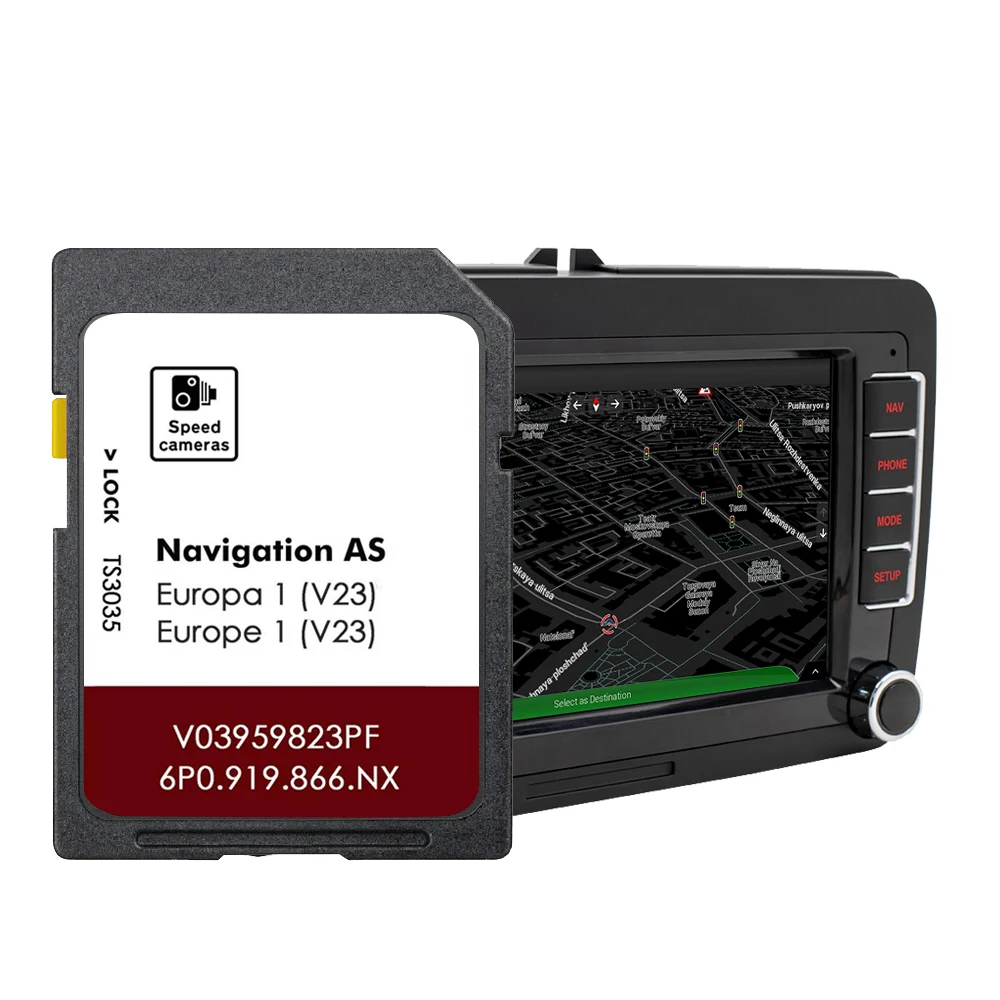

32GB SD Card Compatibity for Seat Ibiza Navi System from 2015 to 2020 Map Cover Europe Germany France Spain Poland