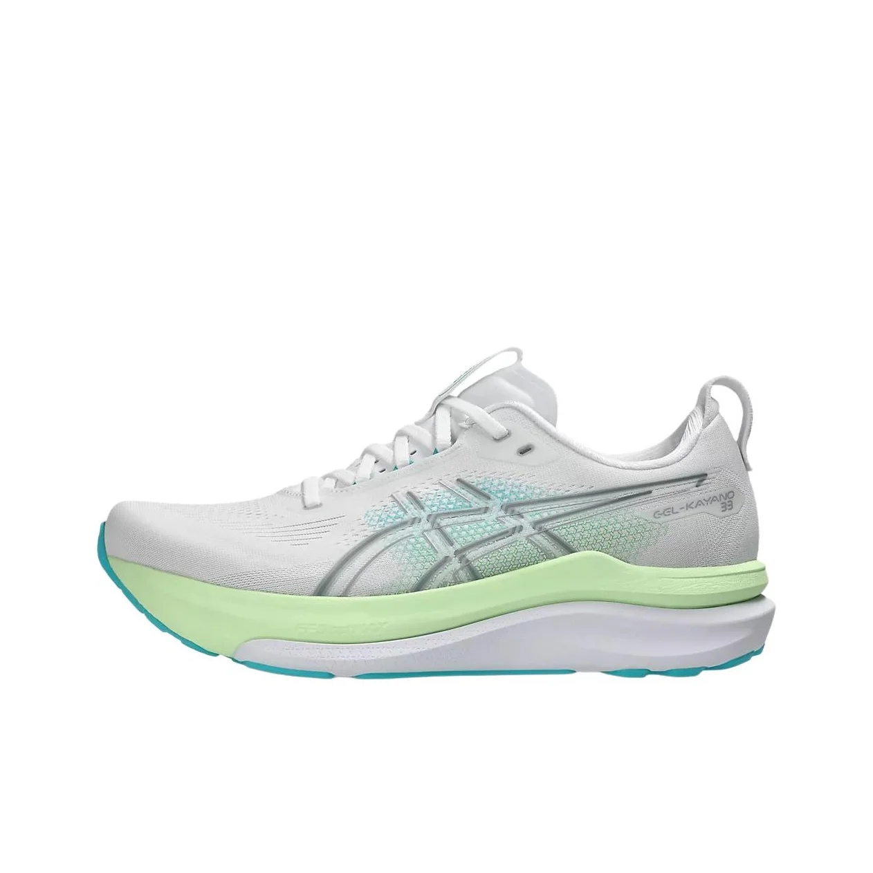 ASICS GEL KAYANO 33 Breathable Support Rebound Running Shoes Men's White 1011C167-100