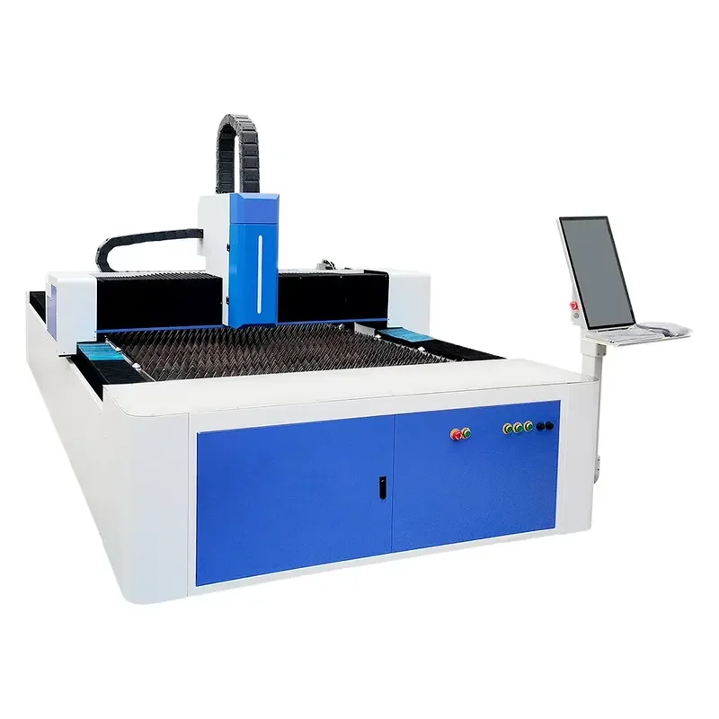 LeiShe Small 3-Axis Water-Cooled Fiber Cutting Machine 1000W/1500W/3000W AI/PLT/BMP Support for Industrial Metal