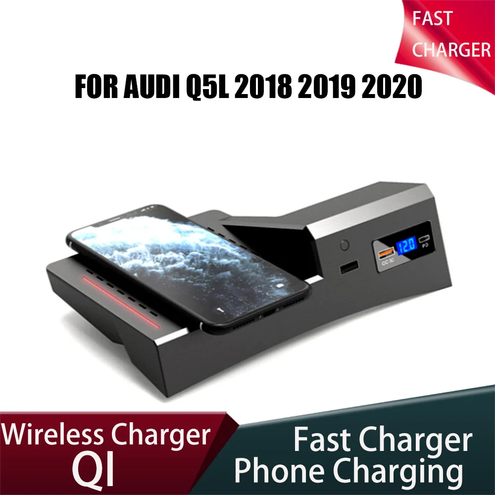 fast-mobile-phone-charging-plate-car-wireless-charger-for-audi-q5l-2018-2019-2020-15w-cigarette-lighter-install-accessories