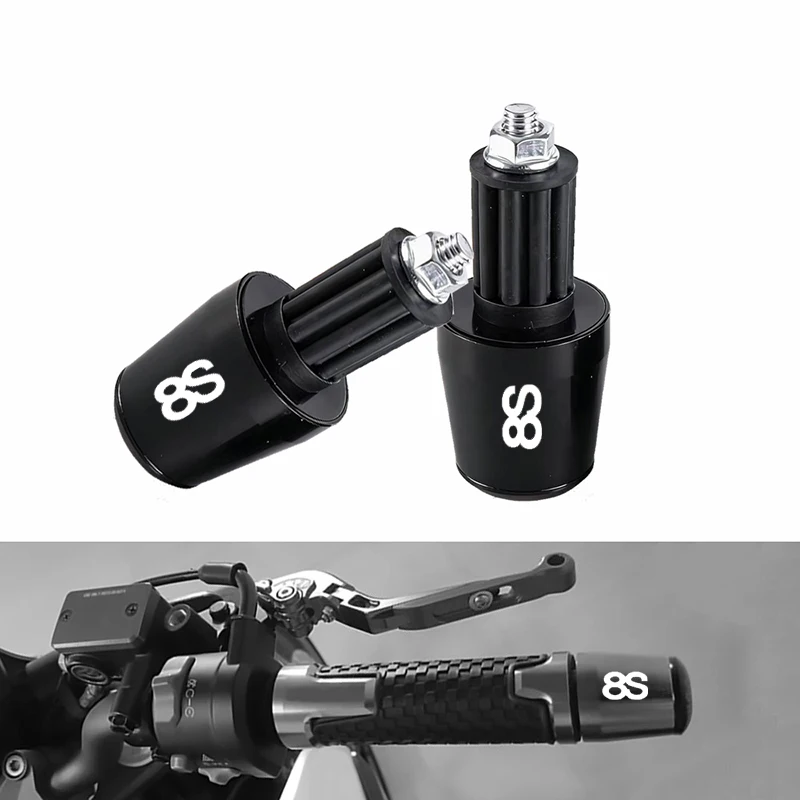 

Motorcycle Accessories Handlebar Grips Ends Handle Bar Cap End Plug For SUZUKI GSX-8S GSX8S GSX 8S GSXR CNC Aluminum