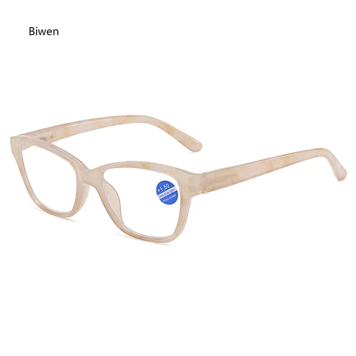 Imagen 2 del producto Gafas de lectura con luz azul para hombres y mujeres, anteojos cuadrados de gran tamaño para presbicia, flores envueltas en gelatina Retro, hipermetropía, moda