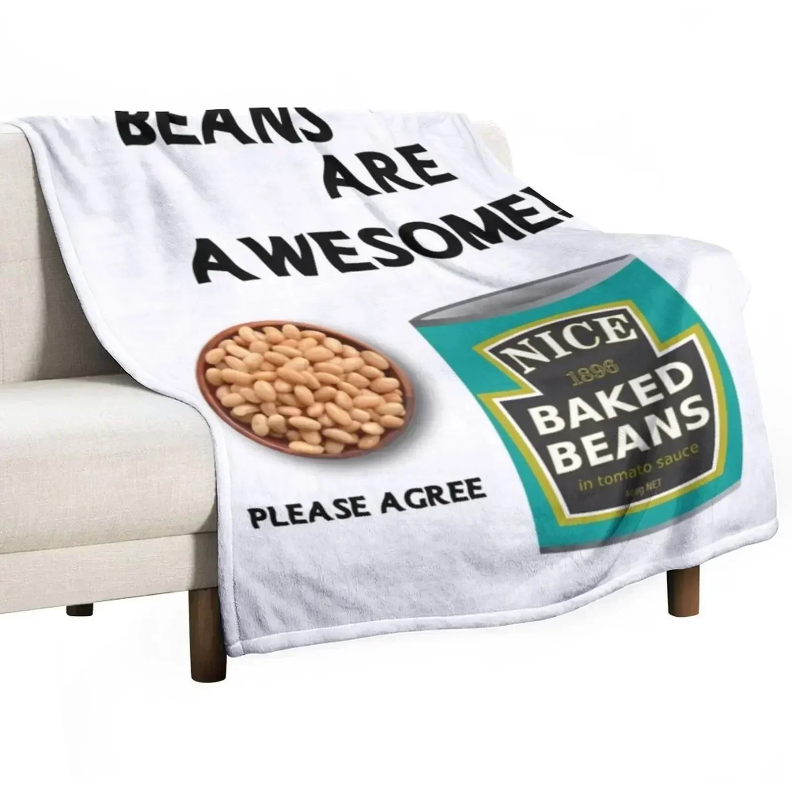 Bean club Throw Blanket Outdoor Soft Blanket for Picnic Beach Camping