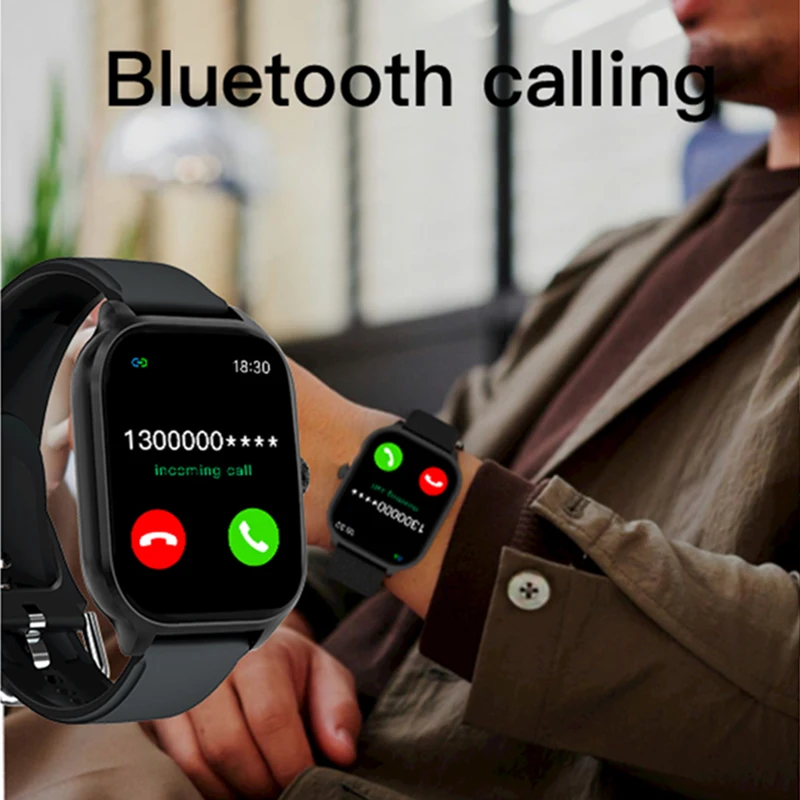 2025 Smartwatch الإصدار العالمي 2.01 بوصة AMOLED HD عرض IP68 مقاوم للماء App التحكم مراقبة اللياقة البدنية بلوتوث دعوة ساعة