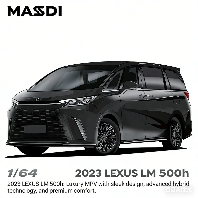 

MASDI 1:64 Lexus LM500H Sports Coupe Alloy Die-Cast Car Model Simulation Premium Adult Collection Item Static Display Piece
