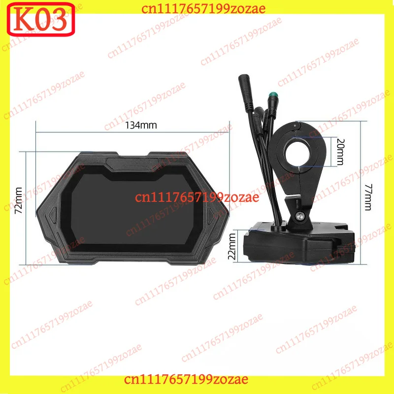 k3 LCD Dashboard Display Screen, Compatible for KuKirin G2 Max G2 Pro, Model TMF13-FEIMI-4 Replacement Parts