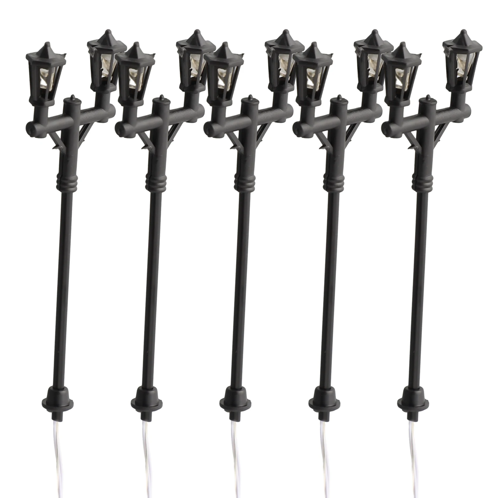 Courtyard Lights Model Street Lights High Quality Model Railway Accessories 10 LED Street Lights 1 100 Scale for Train Layouts