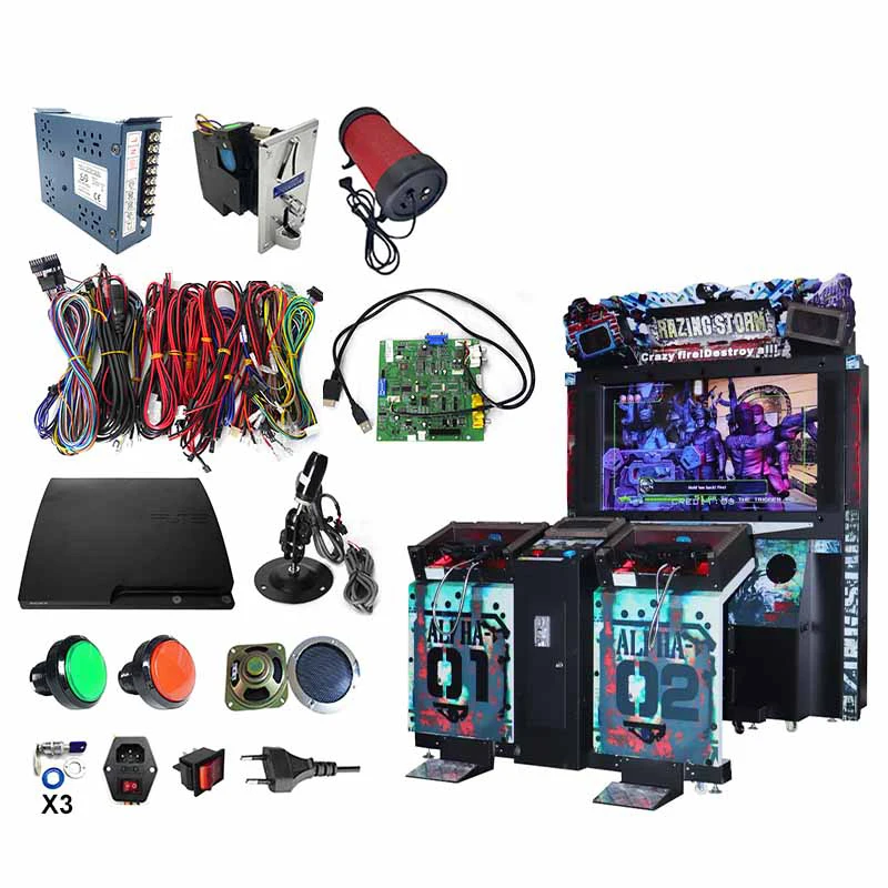 

Arcade Razing Storm Shooting Game Simulato Entertainment Gun Equipment Arcade Accessory DIY Kit Arcade machine parts