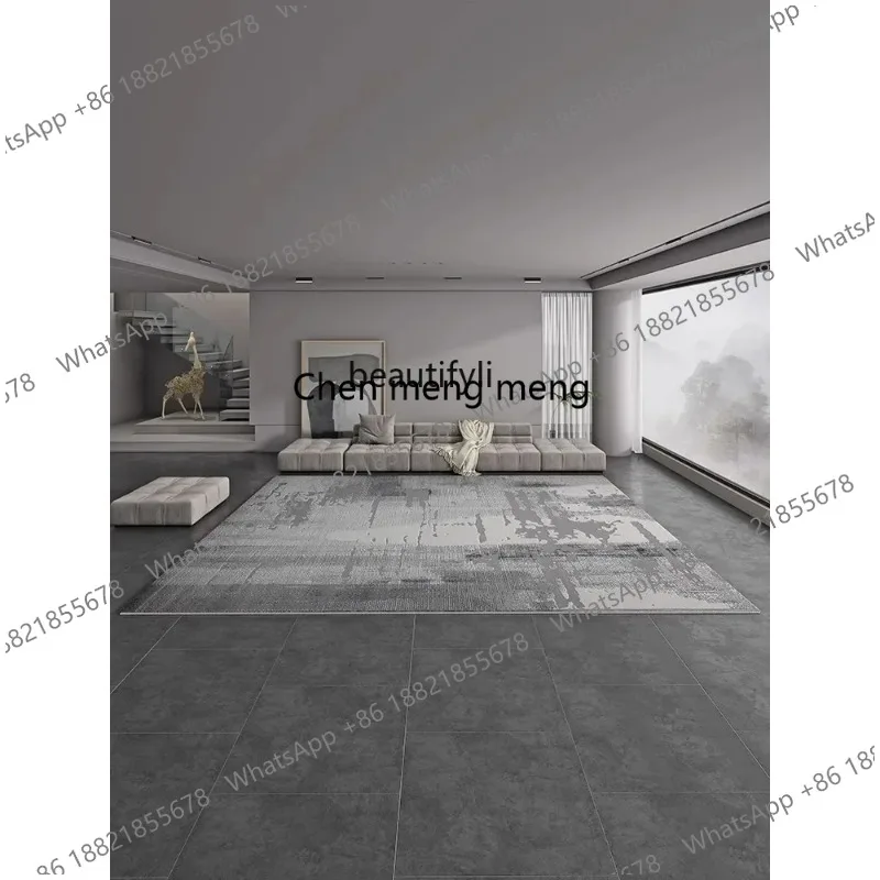 F132  Living room carpet sofa coffee table dirt-resistant floor mat Nordic bedroom gray bedside blanket light luxury X