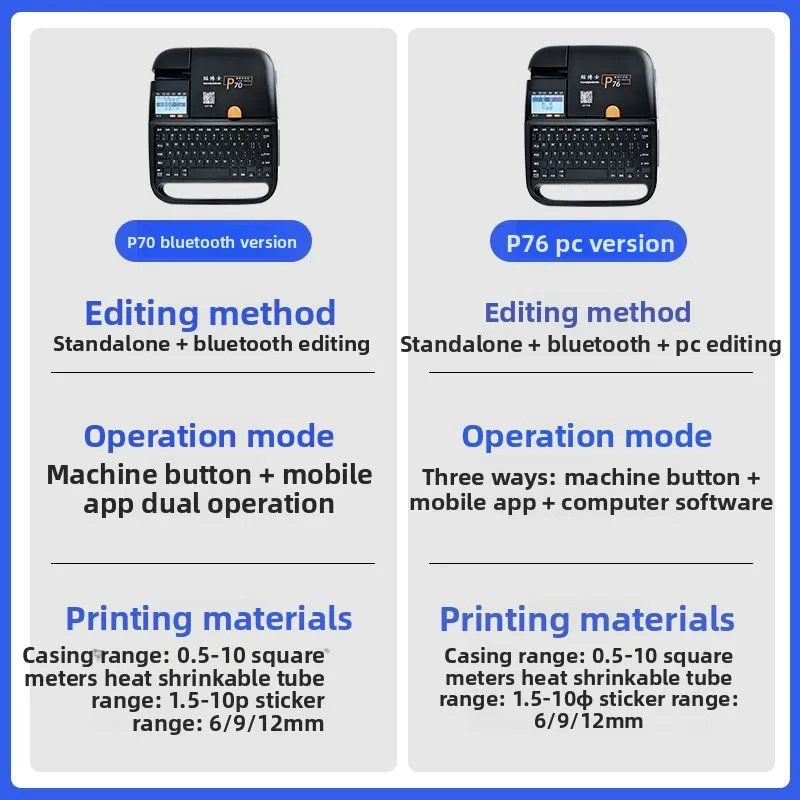 Bluetooth smart line number machine, number tube printer, casing marking machine, coding machine