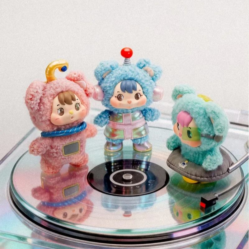 

52TOYS Blind Box LITTLE BUNS 20th-Century Space Fantasy Series Plush Keychains Mystery Box Vinyl Plush Pendant Anime Figure