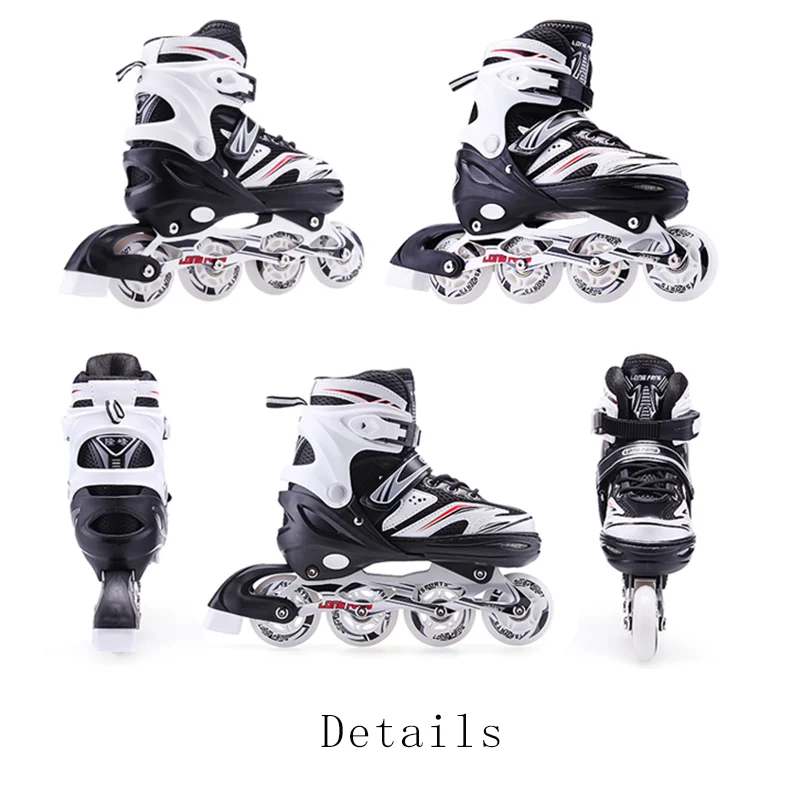 Hot Selling Inline Skates Aggressive 4 Flashing Wheels Adjustable Roller Skates Shoes For Adult