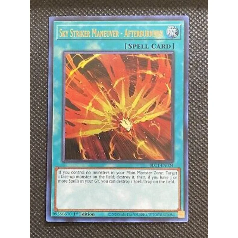 

YuGiOh! - Sky Striker Maneuver - Afterburners! BLC1-EN024 Ultra Rare (Gold) Konami Official Card