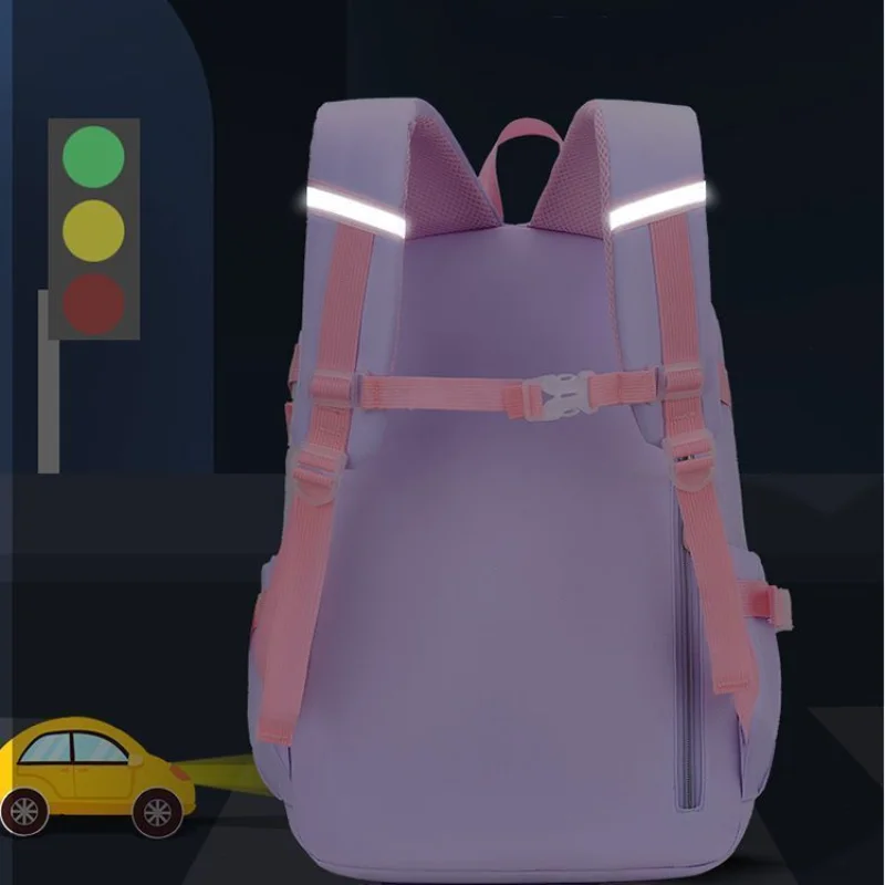 Sac à dos d'école primaire pour enfants, fourre-tout pour filles de la 1re à la 6e année, cartable étanche pour enfants, sac à dos de grande capacité, sac à dos Kawaii