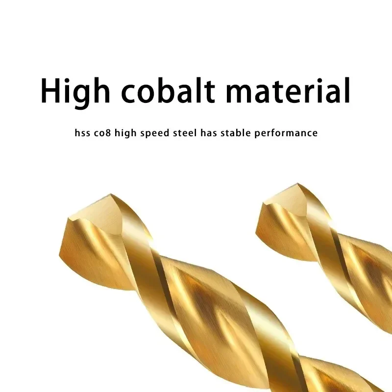 TG Premium M42 Cobalt Twist Drill Bit for Stainless Steel Titanium Coated 1mm-13mm