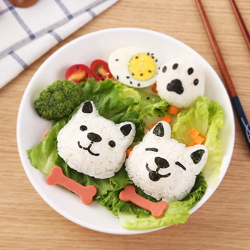 Niedliche Katze Sushi Nori Reisform Hund Bär Kaninchen Panda Reis Präge Formen Bento Sandwich Dekoration Cutter Onigiri Hersteller Formen