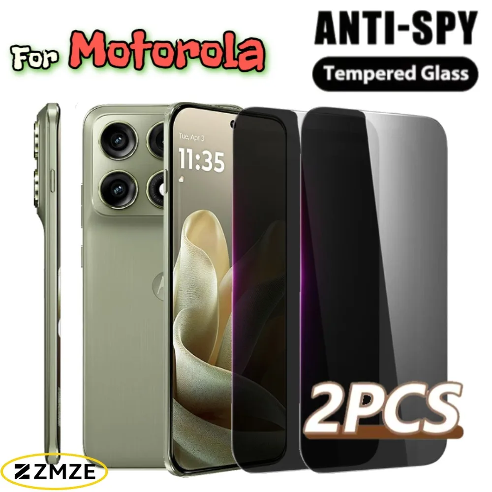 

2 Pcs Anti Spy Glass For Motorola Edge 70 60 50 Pro 70 50 Ultra 60S 70 Fusion + 60 50 Fusion Privacy Glossy Tempered Glass Film