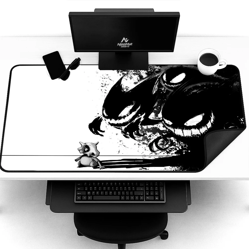 Dark Gothic Mouse Mat 1400x600mm Extra Large Nonslip Play Accessories Desk Pad Gamer Black Horror Theme 120x60cm Rubber Mat