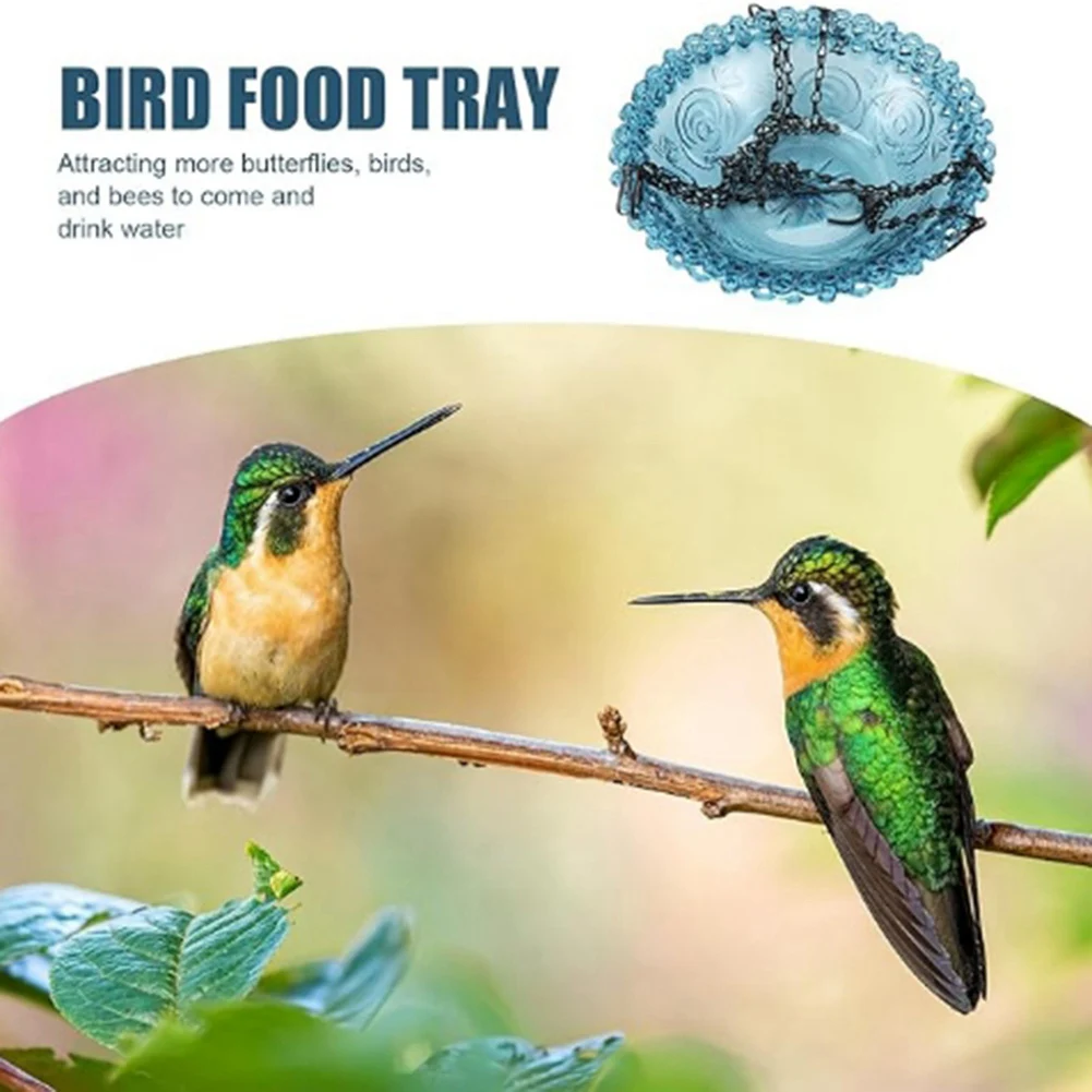 

MAKE-Bee Feeder ,Hanging Bee Watering Station For Feeding Butterfly Bath Bowl Bird Food Tray