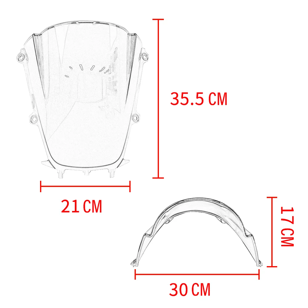 FOR YAMAHA YZF-R9 YZF R9 YZFR9 2025 2026 2027 Screen Double Bubble Motorcycle Accessories Windscreen Windshield Screen Protector