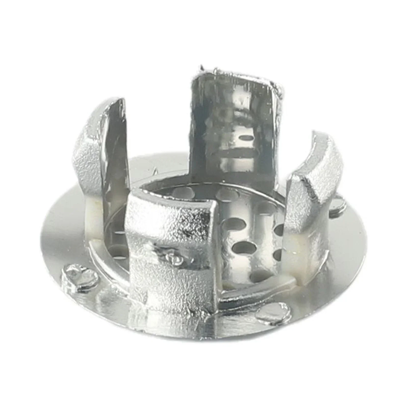 2pcs Bathroom Basin Sink Overflow Ring Electroplating Plastic Overflow Covers Basin/Sink Practical Replacement Hole Cover Cap