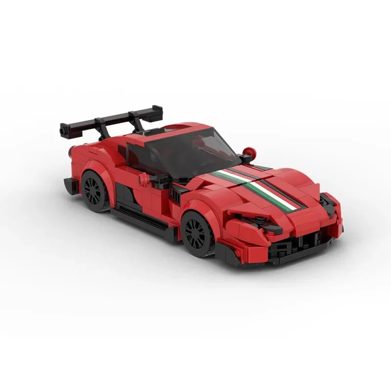 MOC-109529 Red Supercar Assembly Stitching Building Block Model 372 Building Block Parts Kids Building Block Toy Gift