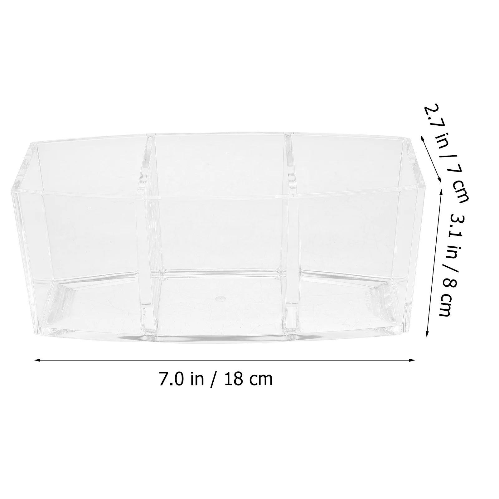 Acrylic Coffee Capsule Holder with Multiple Compartments Clear Storage Box for Capsules Tea Bags Creamers Compact Coffee Bar