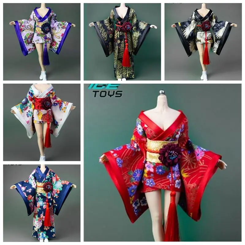 ICE TOYS IC1004 1/6 Scale Female Soldier Sexy Suit Japanese Kimono Long/Short Dress  Fits 12 Inches Action Figure Body Model