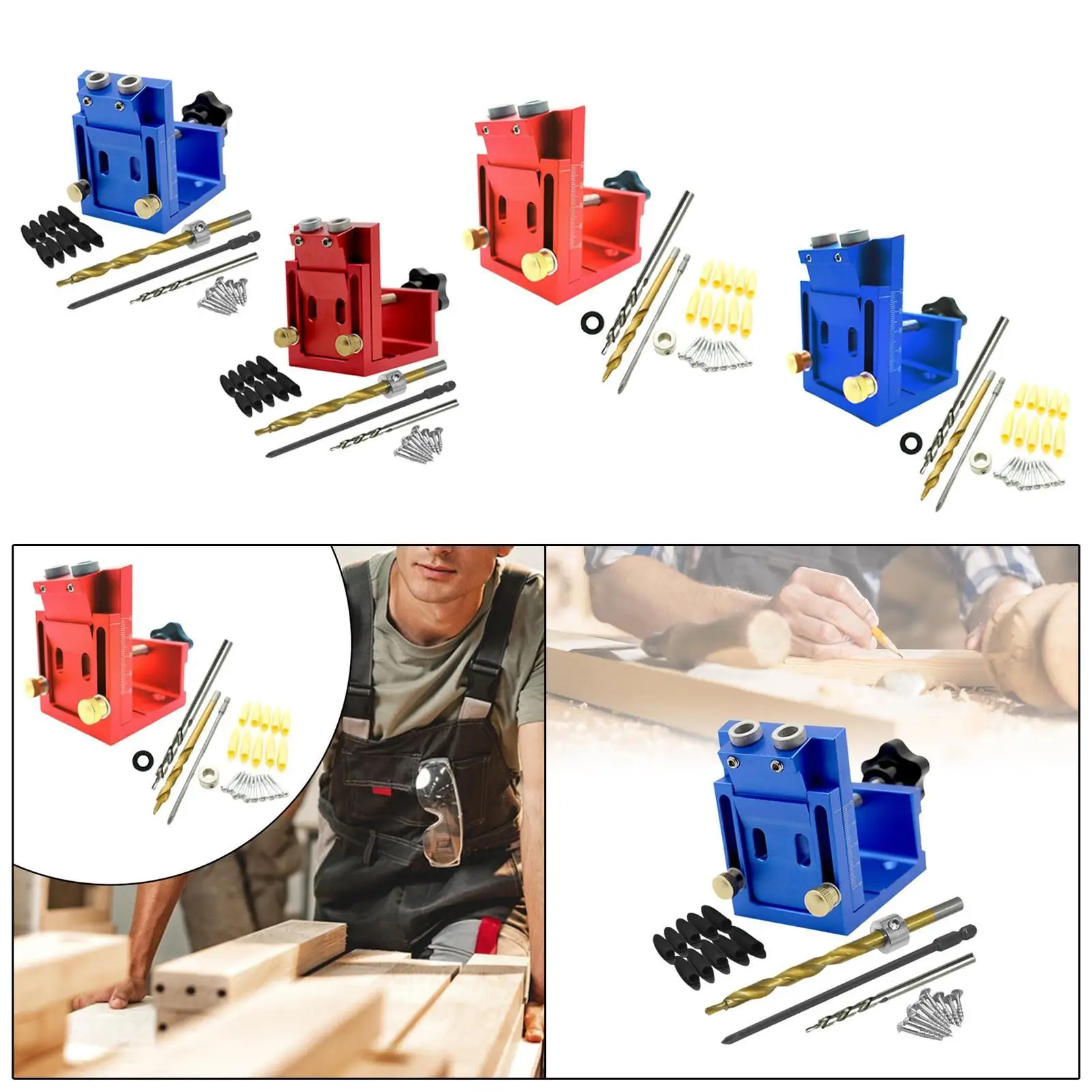 

Pocket Hole Jig ,Woodwork Joint Angle Tool,Multifunctional Inclined Hole for DIY