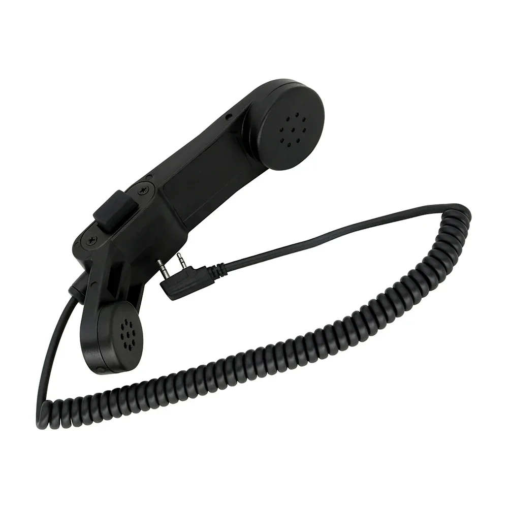 Microfono portatile con spina Kenwood a 2 pin H250 PTT utilizzato per collegare le cuffie tattiche walkie-talkie BK