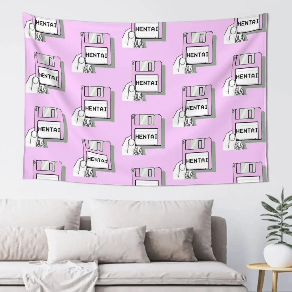 

HENTAI DISK Tapestry Home Decor Aesthetic On The Wall Aesthetic Room Decorations Tapestry