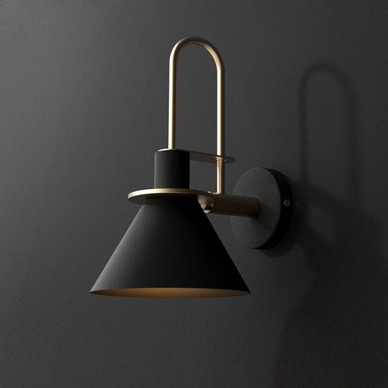 

Modern Wall Lamp Industrial Iron Wall Lamps For Living Room Bedroom Nordic Bedside Wall Light E27 Bathroom Fixtures Mirror Light