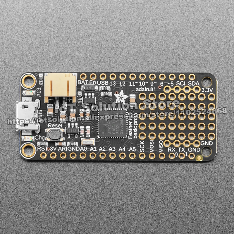 Adafruit Feather M0 Basic Proto - ATSAMD21 Cortex M0 Product ID: 2772